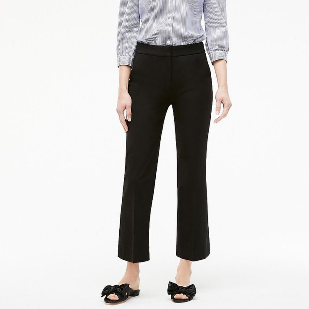 NWT J.Crew | Hayden kickout crop pant in bi-stretch cotton | Size 00 - Picture 2 of 6